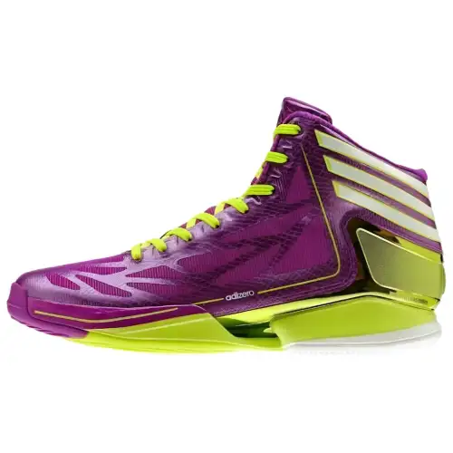 Adidas ADIZERO CRAZY LIGHT 2 practical lace-up, shock-absorbing and wear-resistant, mid-top basketball shoes, same style for men and women, purple