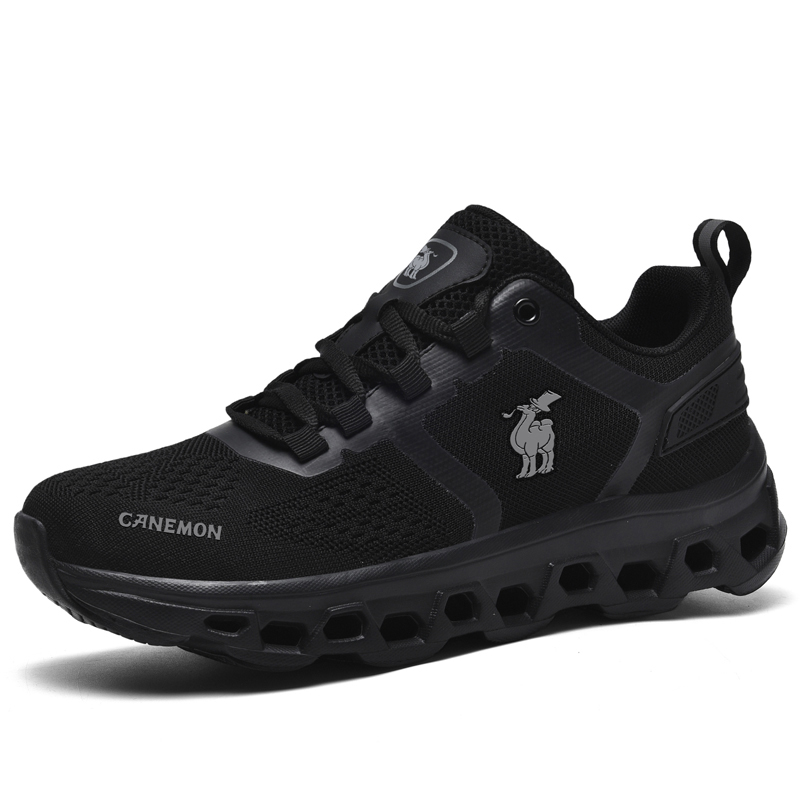 LINGHANGLUOTUO Slip Resistant And Breathable Coverage Low top Training Shoes Men’s Black