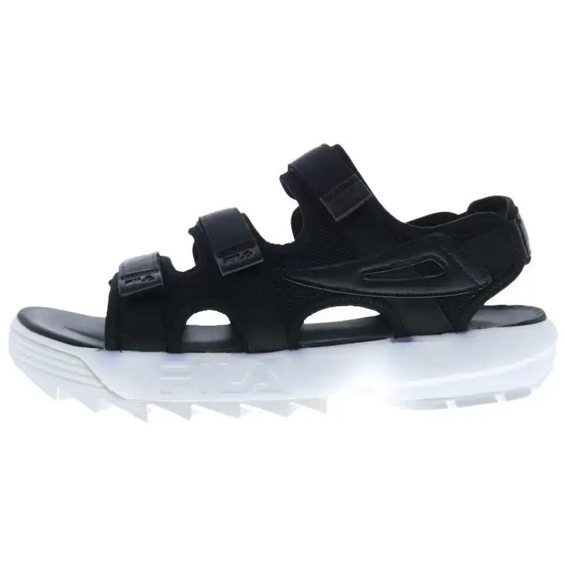 FILA Disruptor Sandal Black Black White