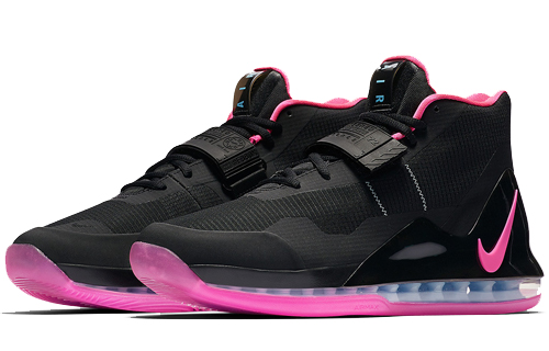 Мужские кроссовки Nike Air Force Max EP 'Black Pink Blast' (черно-розовые) — Чёрный / розовый — фото 3