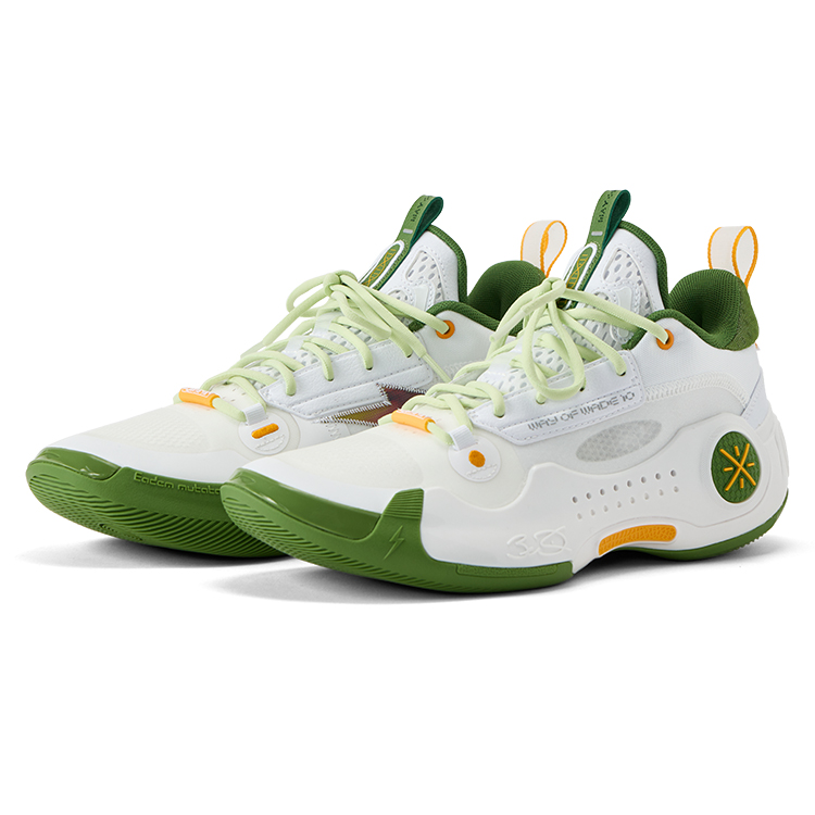 Li Ning Low top Basketball Shoes Men’s White Green