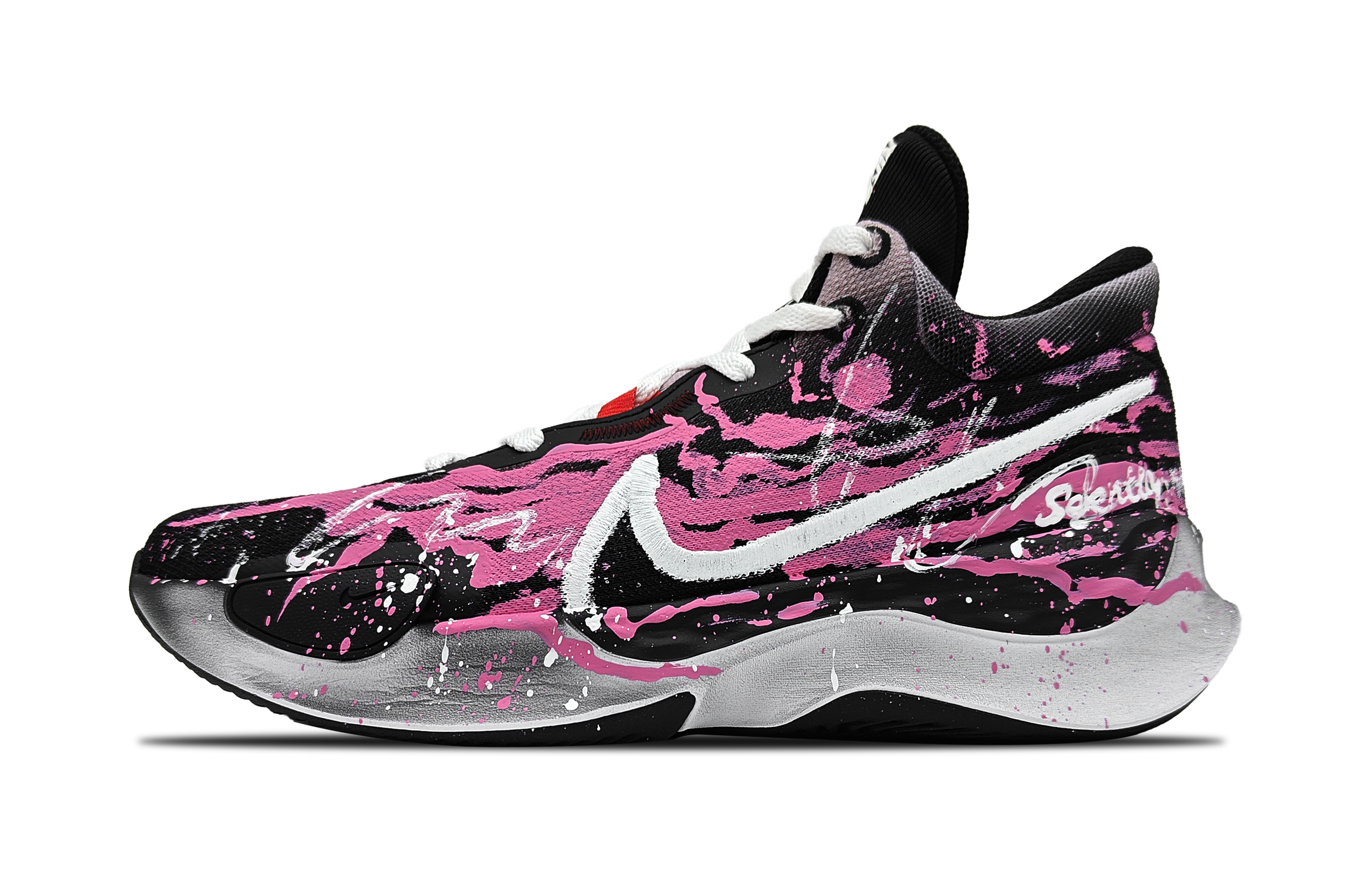 Nike Renew Elevate 3 E Dong BOX Cushioning Support Low top Basketball Shoes Unisex Pink Black
