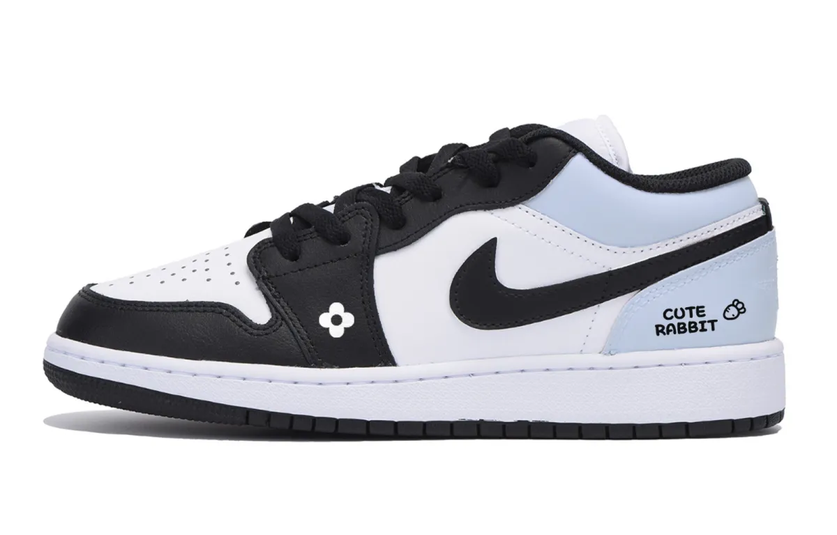 Jordan Air Jordan 1 Low top Vintage Basketball Shoes Men's White Blue