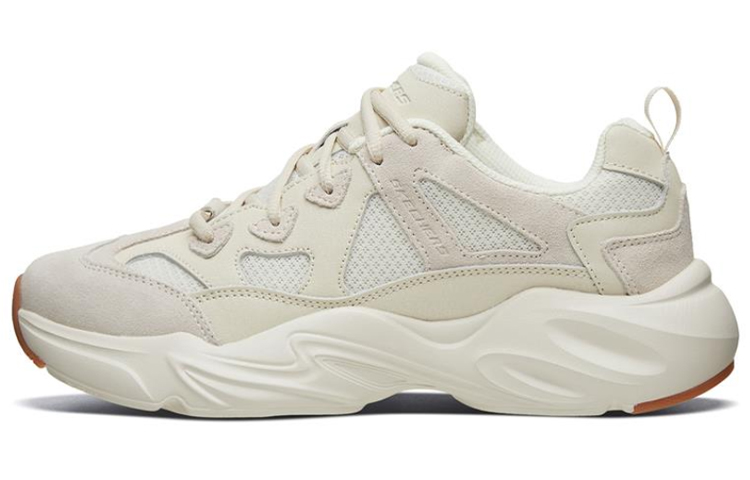 Skechers Skechers Stamina Airy lace-up breathable low-top dad shoes men's milky white