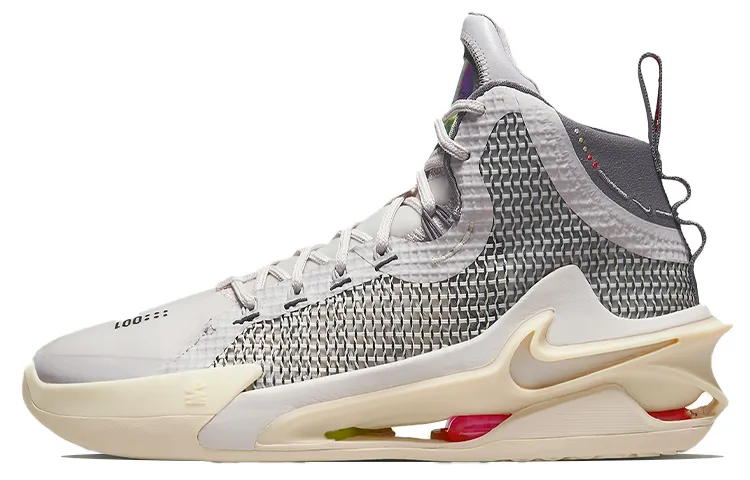 Nike Air Zoom G.T. Jump 1 Grey Sail High top Performance Basketball Shoes Men's Gray White International Version