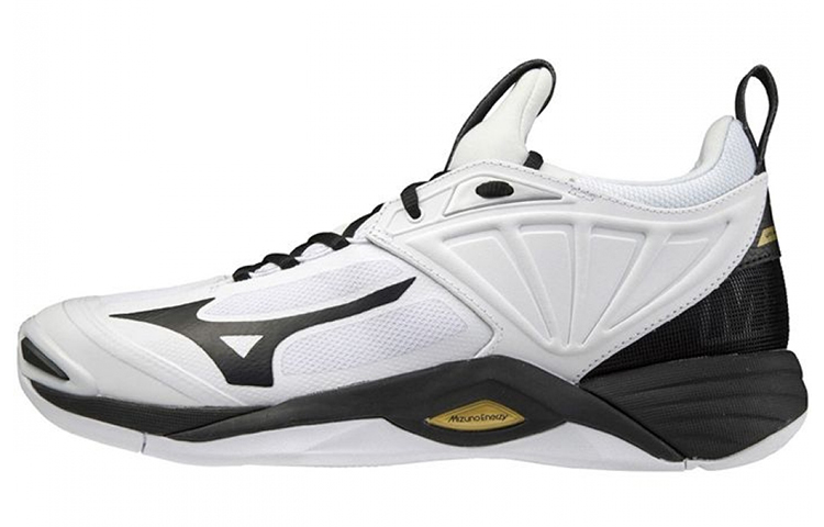 Мужские кроссовки Mizuno Wave Momentum 2 (черно-белые)