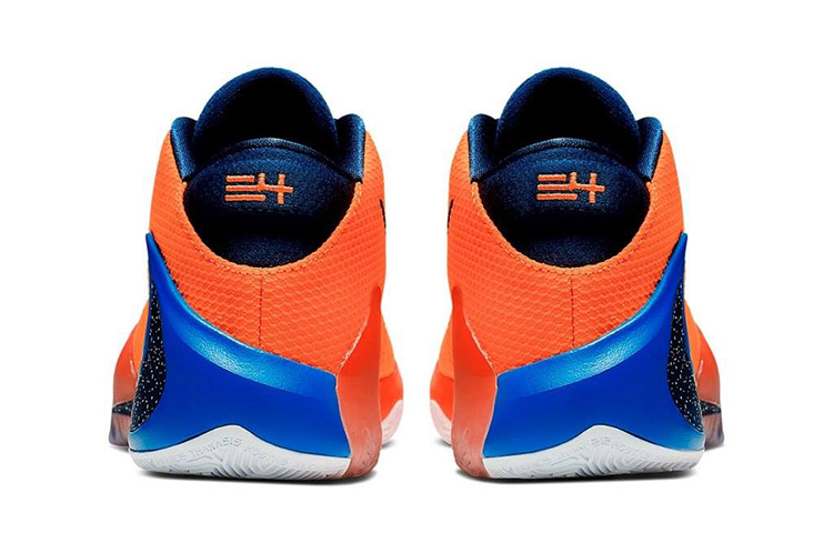 Мужские кроссовки Nike Freak 1 Zoom EP "All Bros" (оранжево-синие) — Оранжевый / синий — фото 4