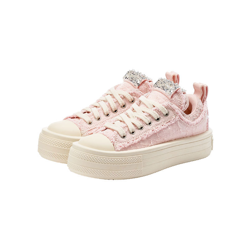Foreshadow Double Uni 2.0 Strawberry Sorbet Low top Canvas Shoes Women's Pink