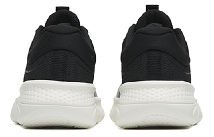 Anta Textile, Synthetic Leather Cushioning Slip Resistant Abrasion Resistant Low top Training Shoes Men's Black White