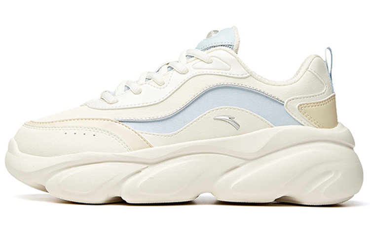 Anta Cat Paw Cushioning Slip Resistant Low top Chunky Sneakers Women's White Blue