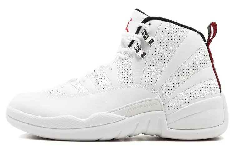 Jordan Air Jordan 12 Retro Rising Sun High top Vintage Basketball Shoes Men's White