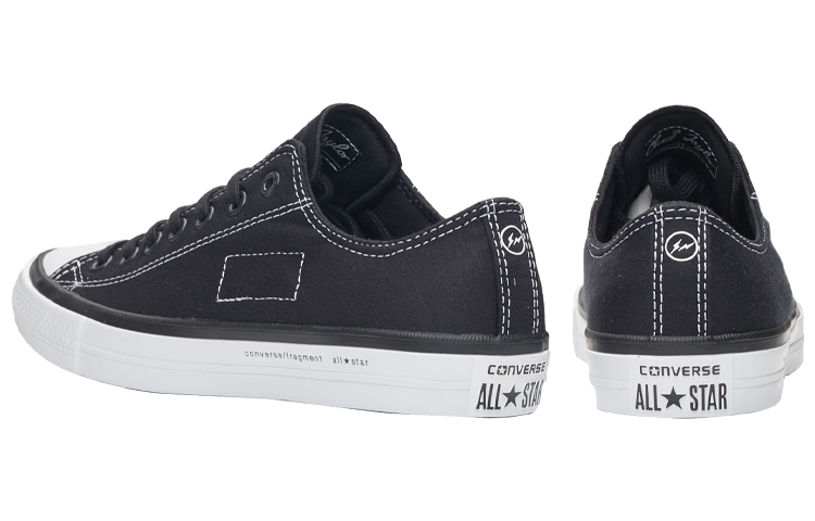 Кеды Converse Fragment Design x Converse Chuck Taylor All Star SE OX Black (черно-белые) — Чёрный / белый — фото 4