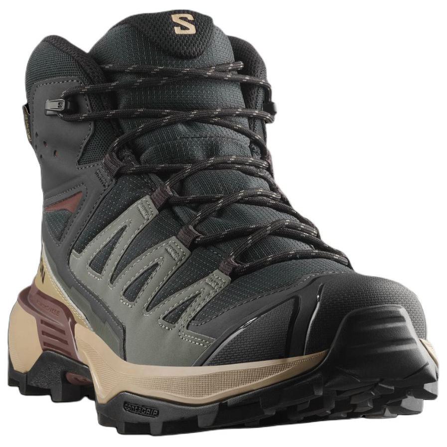SALOMON X ULTRA 360 Slip Resistant Abrasion Resistant Mid top Mountaineering Shoes Men’s Olive Green
