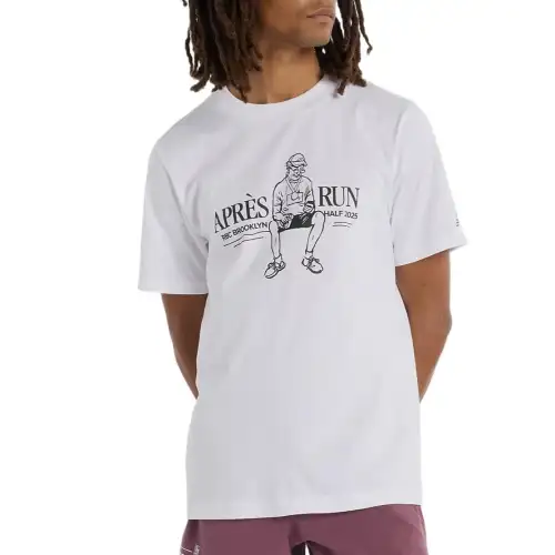 New Balance RBC Brooklyn Half T Shirt Men's White