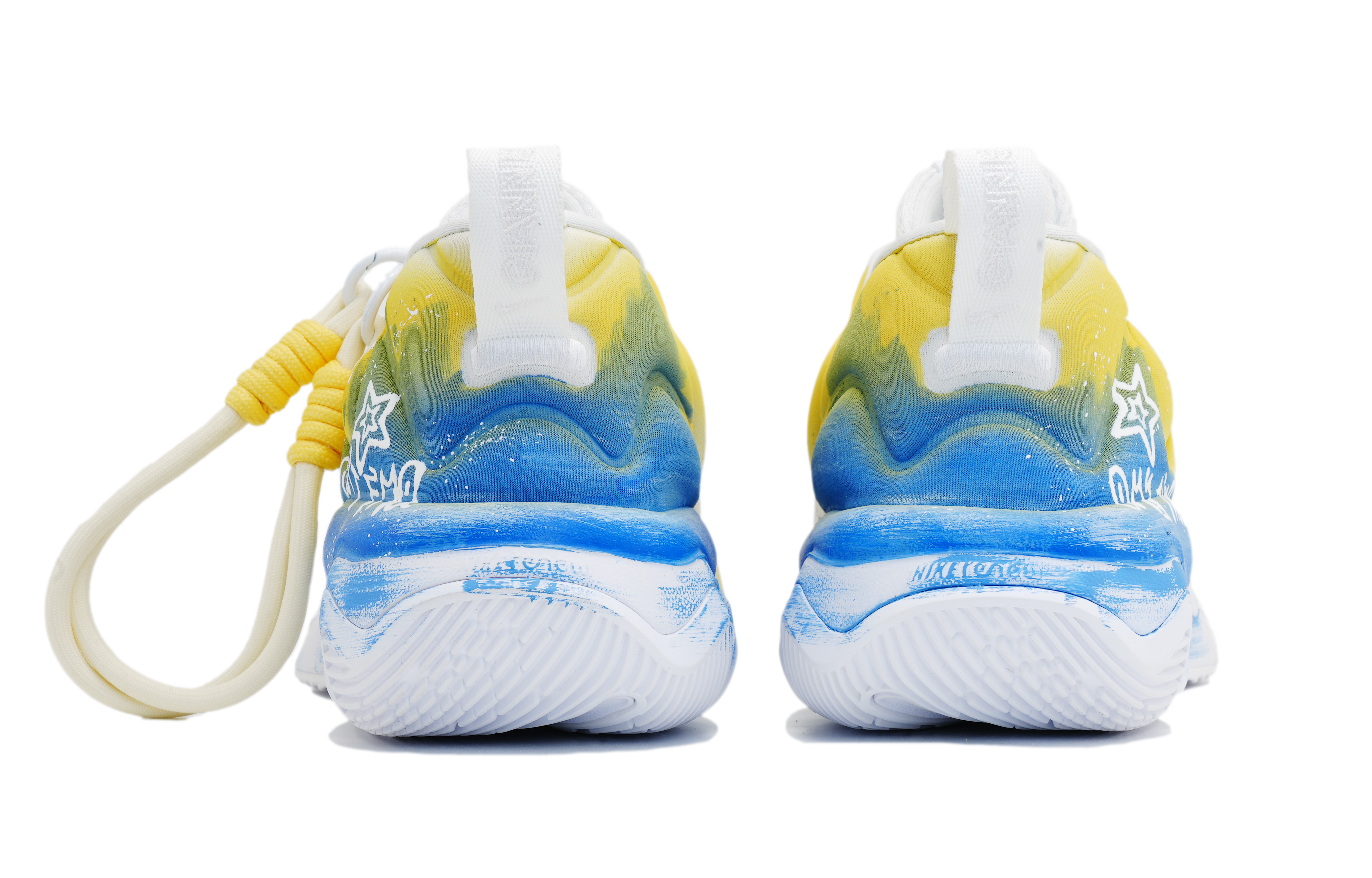 Nike Giannis Immortality Basketball Shoes Unisex Low Top Yellow Blue