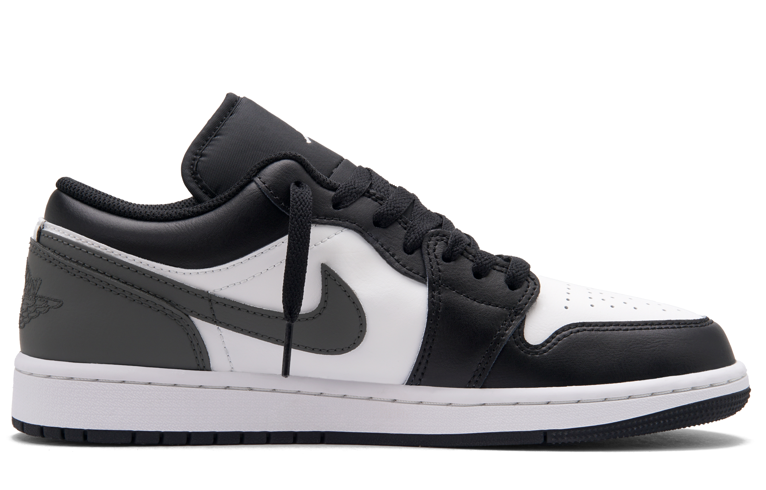 Jordan Air Jordan 1 Gray Black Cement Low top Vintage Basketball Shoes Unisex Black White Gray