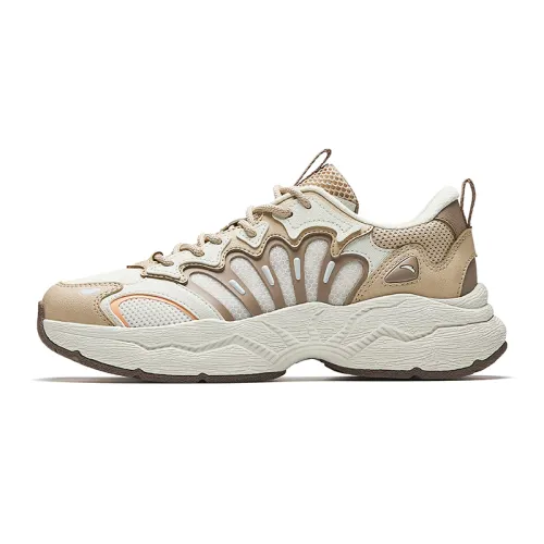 Anta Cushioning, Wear Resistant Low top Chunky Sneakers Women's Khaki