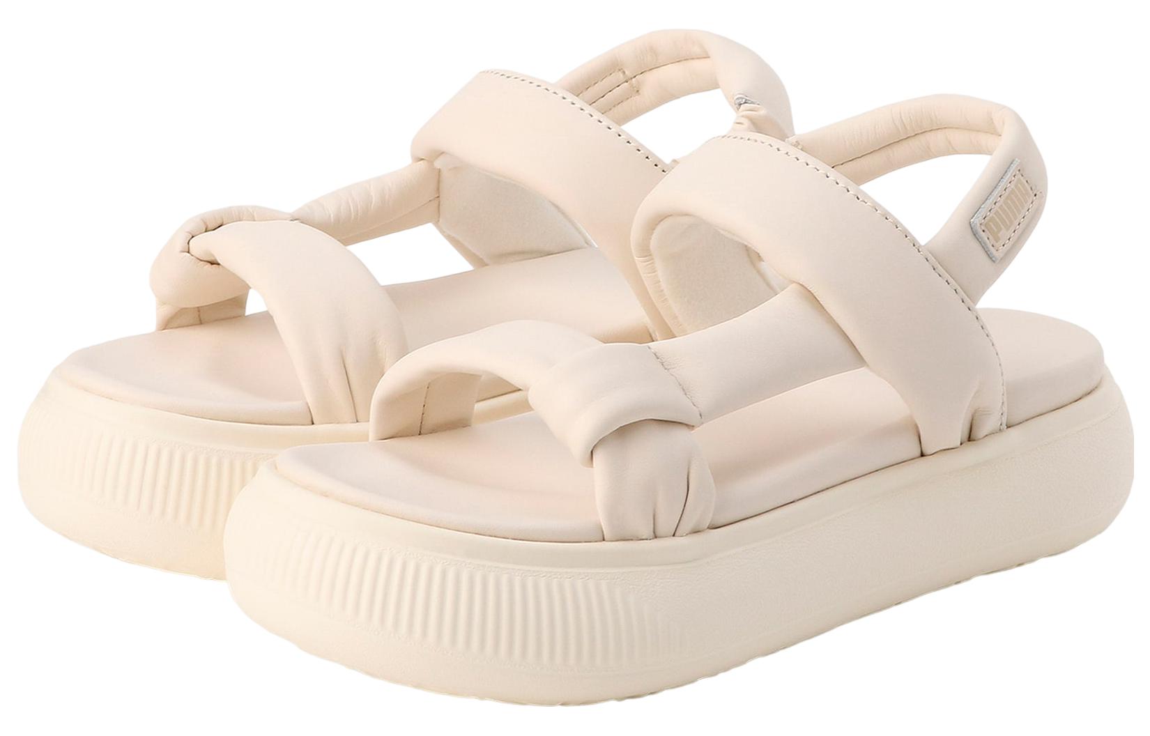 PUMA SUEDE MAYU Leather Slip Resistant Abrasion Resistant Sports Sandals Women's Beige