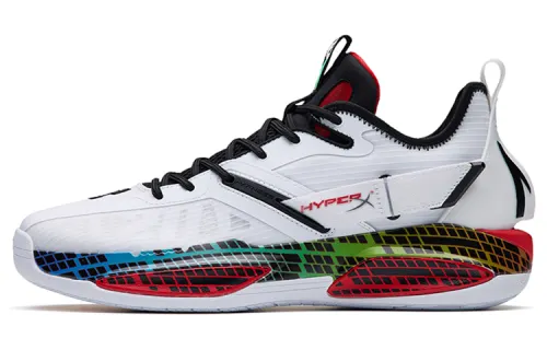HYPERX/Extremely Unknown x Anta GH3 Hayward HyperX co-branded fabric synthetic leather TPU shock-absorbing anti-slip wear-resistant wrapping support low-top practical basketball shoes men's white and black