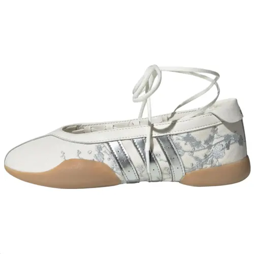 Adidas Originals Taekwondo Slip Resistant Abrasion Resistant Low top Training Shoes Women's White Silver