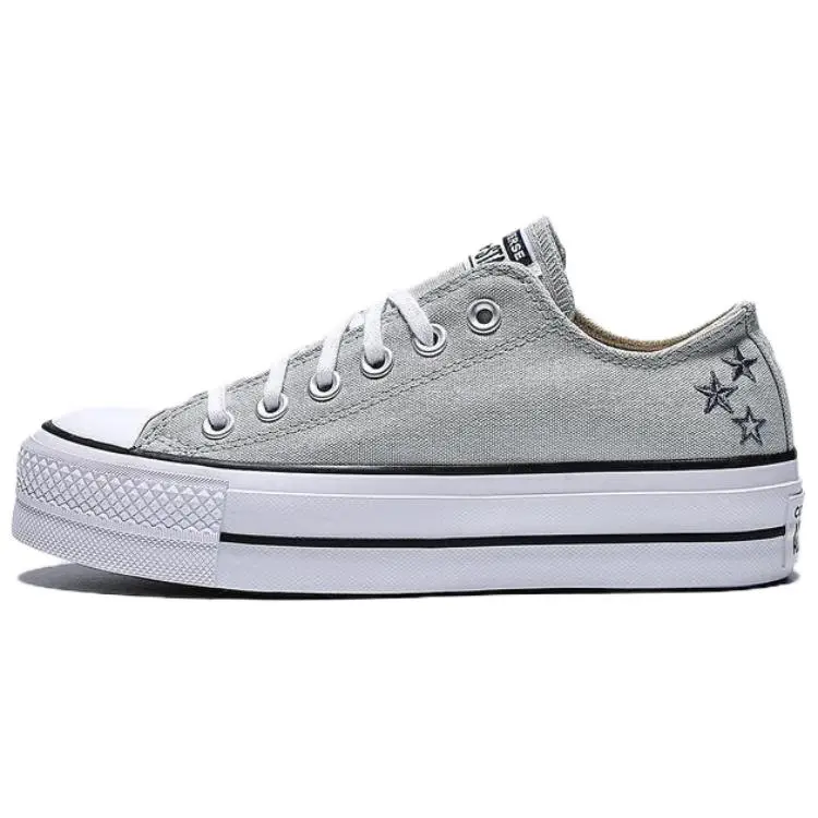 Converse CHUCK TAYLOR Abrasion Resistant Abrasion Resistant Low top Canvas Shoes Women's Gray