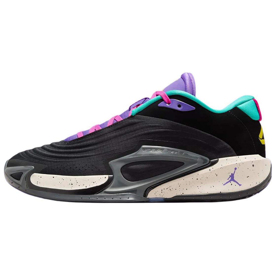 Jordan Luka 3 Slip Resistant Abrasion Resistant Low top Basketball Shoes Men's Black