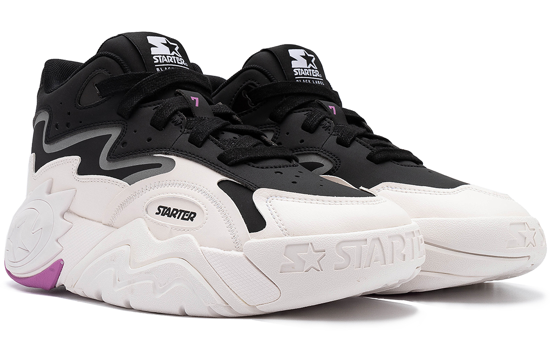 STARTER Sound Wave Collection VOL Cushioning Slip Resistant Cushioning Slip Resistant Mid top Vintage Basketball Shoes