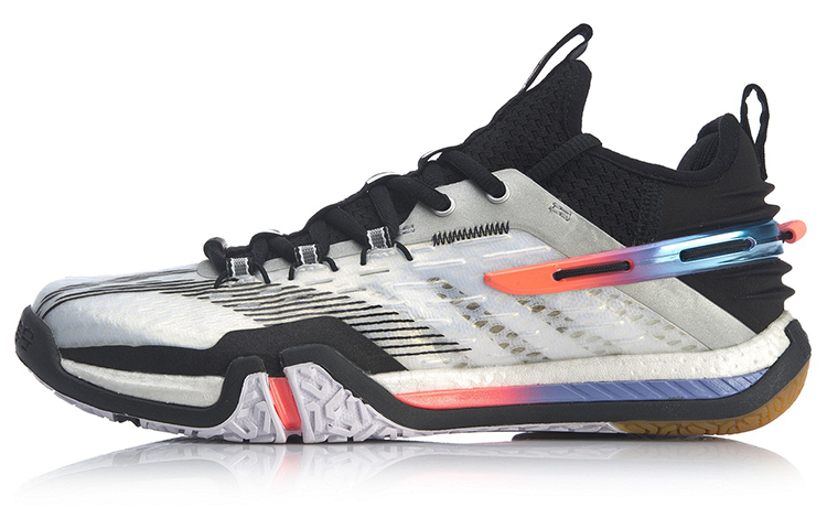 Li Ning Quick Start Saga Textile, Synthetic Leather Cushioning Slip Resistant Abrasion Resistant