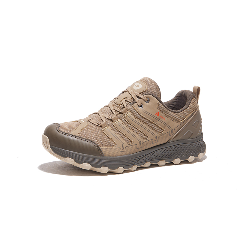 HOT POTATO Cushioning Support Lightweight Breathable Slip Resistant Low top Mountaineering Hiking Shoes Unisex Brown