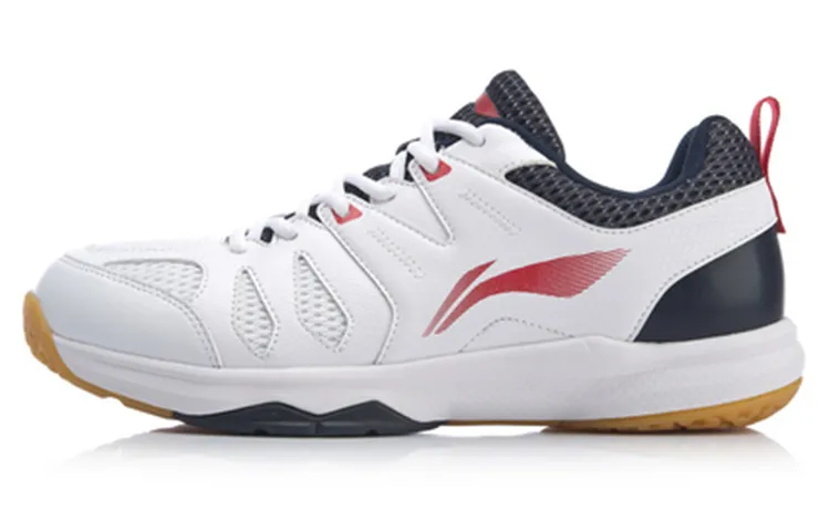 Li Ning Swirl V2 Rubber Multicolor Cushioning Slip Resistant Support Lightweight Low top Badminton Shoes Unisex White