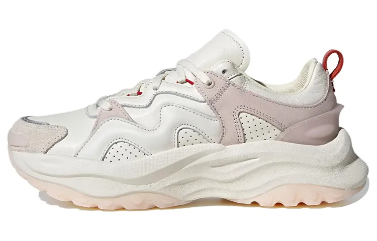 Adidas Maxxwavy Leather Low top Chunky Sneakers Women's White Pink