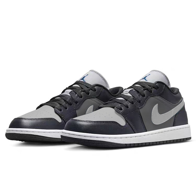 Jordan Air Jordan 1 Vintage Basketball Shoes Unisex Low Top Black/Gray