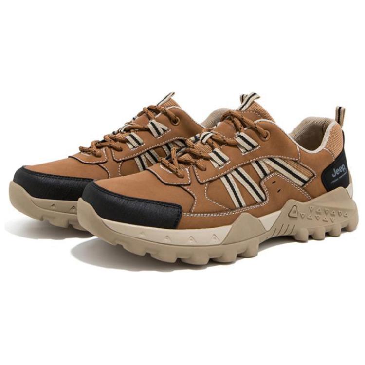 Jeep Abrasion Resistant Low top Hiking Shoes Men’s Light Brown