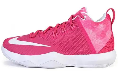 Nike Ambassador 9 Envoy 9 James Fashion and Comfortable Fabric Synthetic Leather Shoes Shoes, Anti-slip and Wear Resistant Middle Top Practical Basketball Shoes Men's Rose Powder