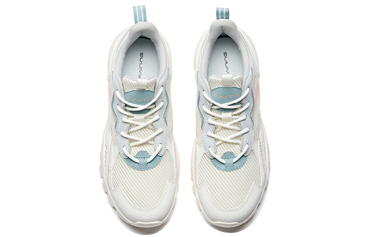 ANTA Variety Training Collection Training Shoes Women’s Low Top Ivory White/Crab Shell Green