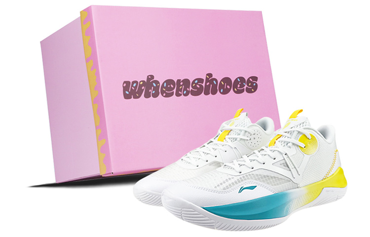 Li Ning SONIC Team LOW Breathable Low top Basketball Shoes Men's White