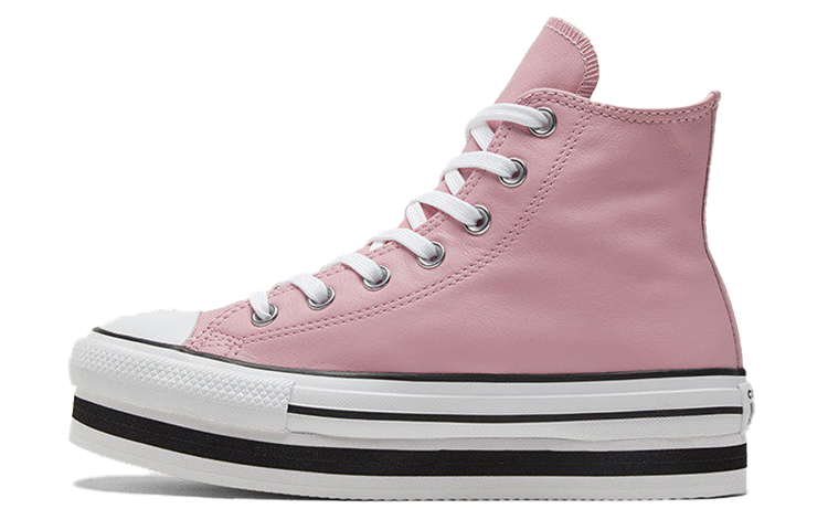 Женские кеды Converse All Star Chuck Taylor (розово-белые) — Розовый / белый — фото 1