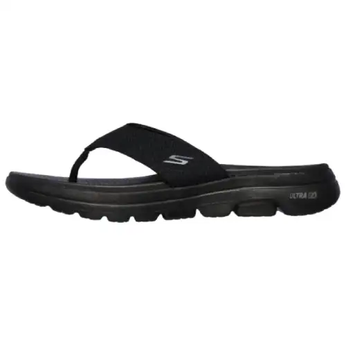 Skechers Go Walk 5 Abrasion Resistant Flip Flops Men's Black