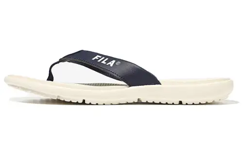 FILA Slick Song 2022 Casual Sports Slippers Unisex White Blue Korean Version 'White Blue'