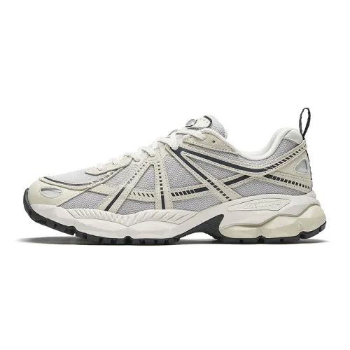 Anta Champion All Weather Series Slip Resistant Abrasion Resistant Low top Chunky Sneakers Men's Gray Black
