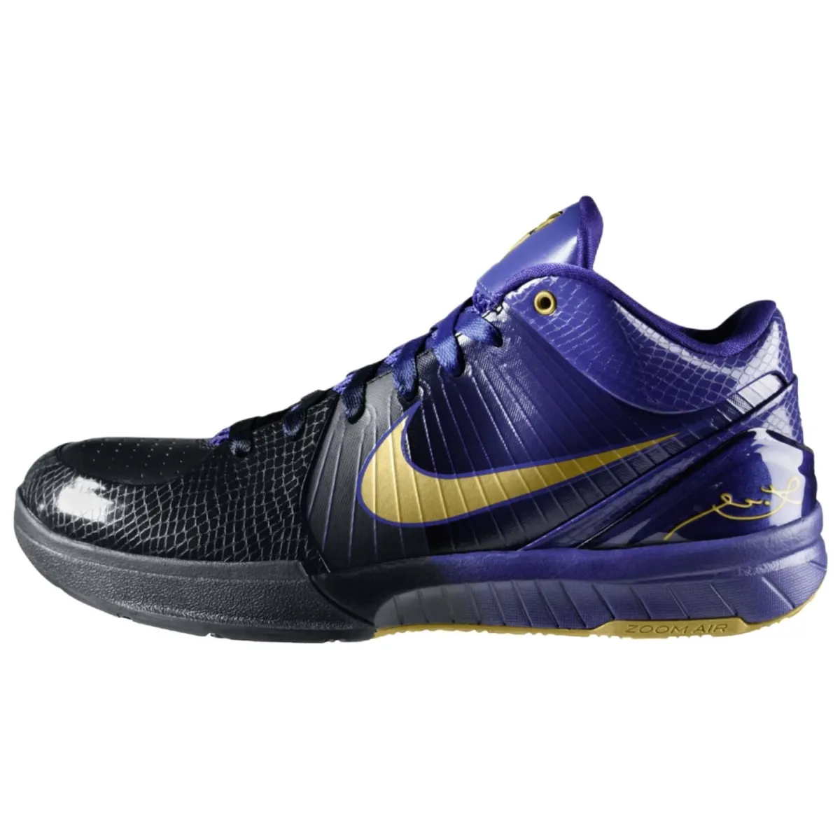 Nike Zoom Kobe 4 Gradient Away Slip Resistant Lightweight Non slip Lightweight Low top Basketball Shoes Men's