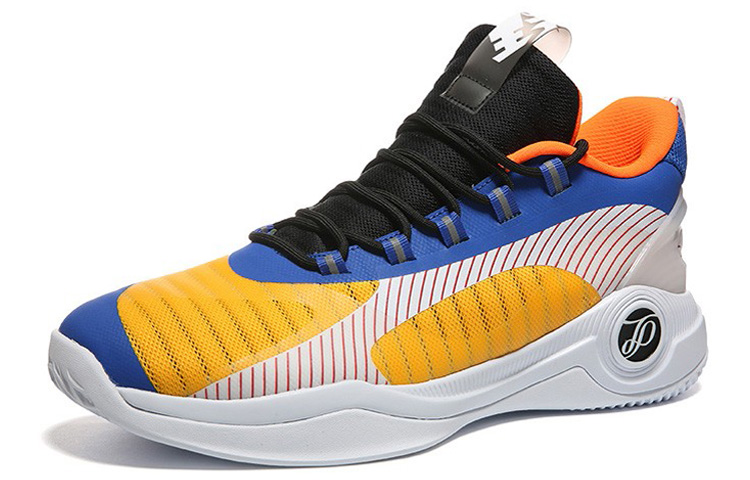 PEAK Parker Cavalry Basketball Shoes Men’s Low Top White/Yellow/Blue