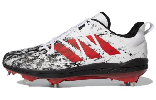 Adidas Adizero Afterburner 7 Cleats Low top Training Shoes Men's White Black Red