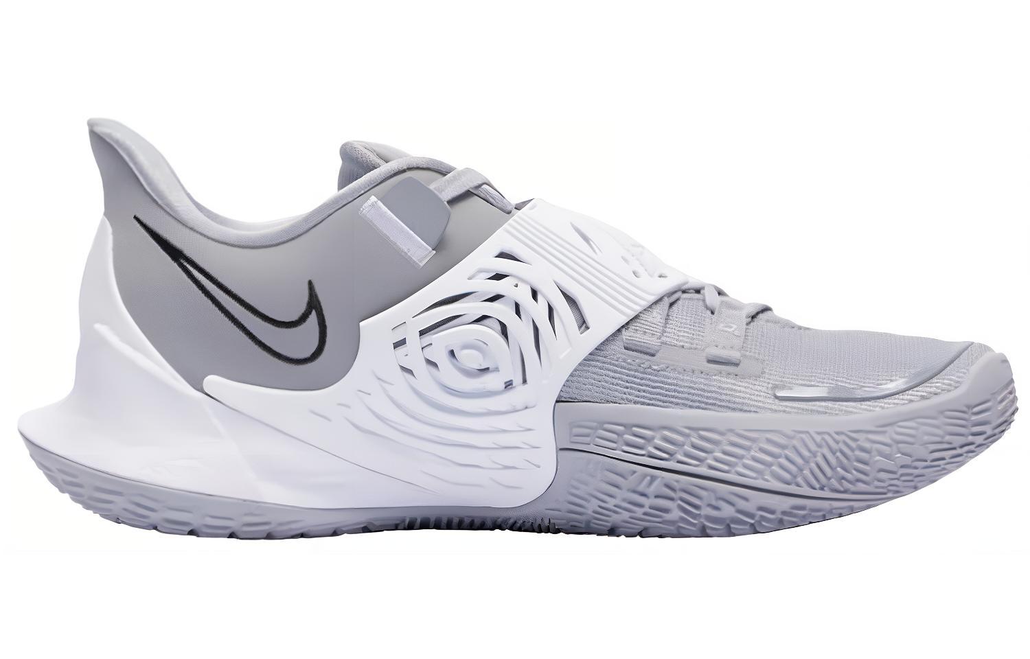 Мужские кроссовки Nike Kyrie Low 3 TB "Wolf Grey" 3 (серые) — 狼灰 — фото 2