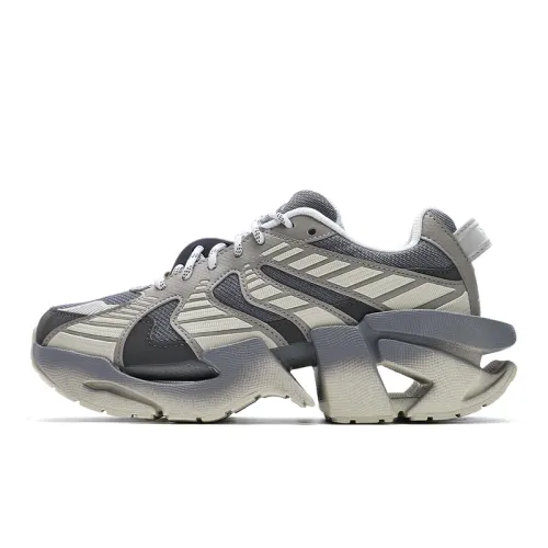 FILA Space Shoes Low top Chunky Sneakers Women's Mercury Gray/Hemp Rope Brown