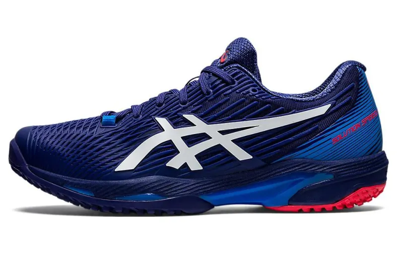 Asics Solution Speed FF 2 Comfortable Low top Tennis Shoes Men's Indigo
