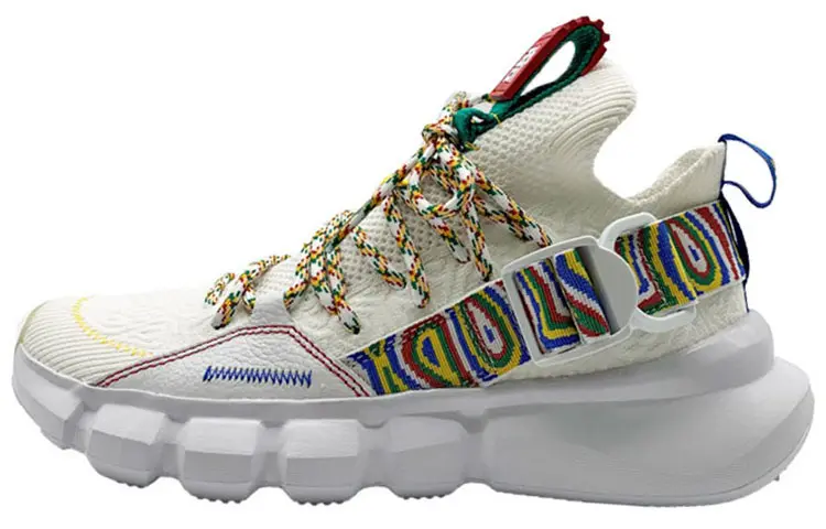 Li Ning Essence 2.3 Cushioning Slip Resistant Low top Casual Shoes Women's White Multicolor