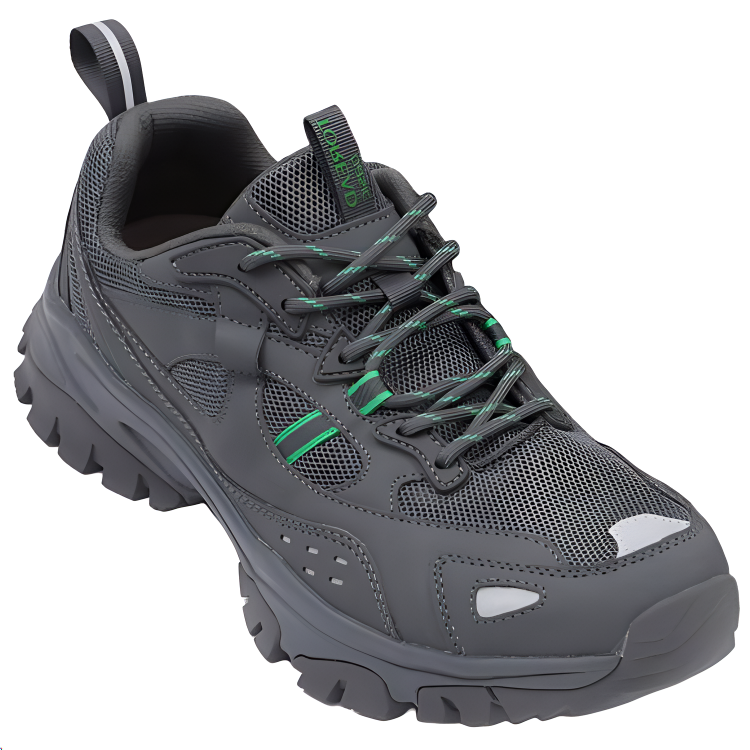 TOREAD Cushioning Slip Resistant Abrasion Resistant Breathable Mountaineering & Hiking Shoes Men’s Dark Gray/Green