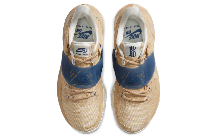 Мужские кроссовки Nike Kyrie Low 3 EP "Sashiko" (коричнево-желтые) — фото 4