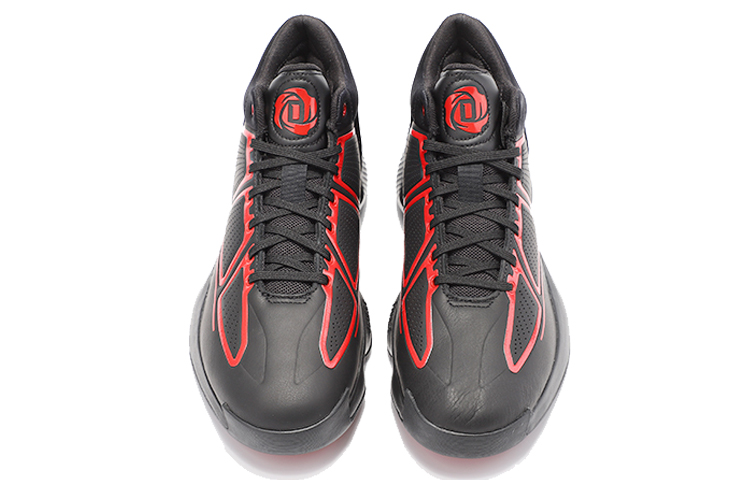 Мужские кроссовки adidas D Rose 10 (черно-красные) — фото 3